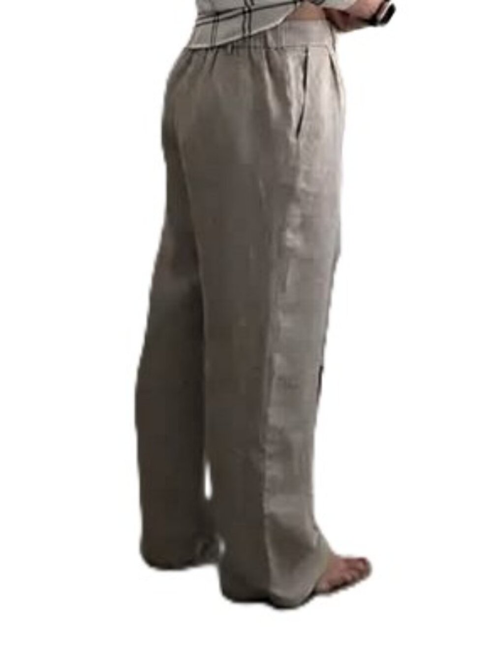 QUINCE 100% European Linen Pleated Trouser - Picture 4 of 5